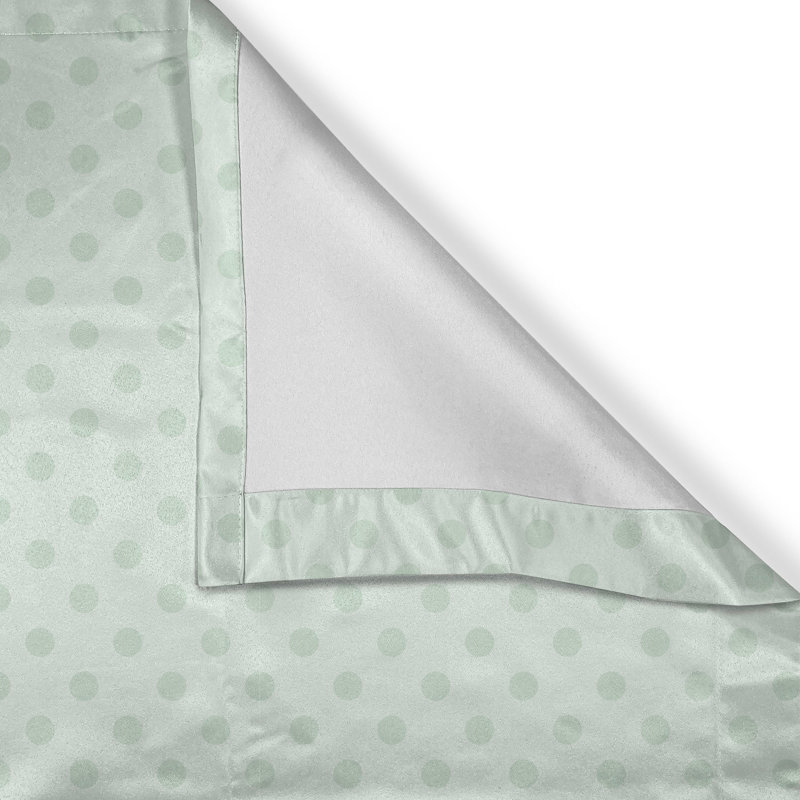 Rustic curtain, polka dot classic, almond green, Almond green