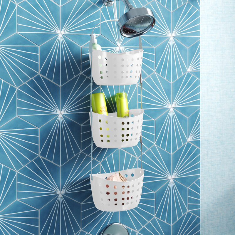 Alanson Hanging Shower Caddy, White
