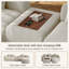 Canapé modulaire chenille modulaire avec siège de chargement USB personnalisable pour salon-130670021