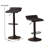 Belham Swivel  Bonded Leather Adjustable Bar Stool, Set Of 2