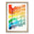 Bars of the Rainbow in Abstract - Picture Frame Graphic Art Print-55683411-55683416