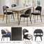 Chaises de salle à manger modernes, chaise de salle à manger rembourrée avec dossier incurvé-1494601576