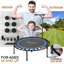 Trampoline portatif rond de 40 po avec guidon