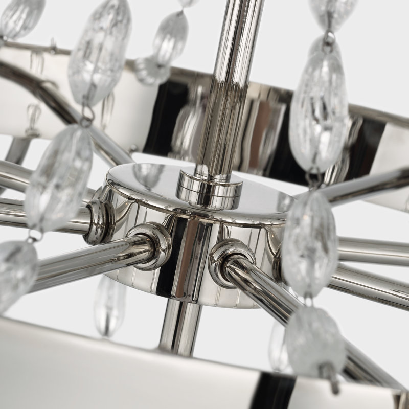 Paris Flea Market 8 - Light Chandelier, 34" H x 32.5" W x 32.5" D 