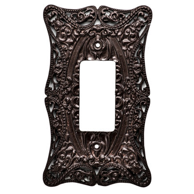 Carpe Diem 5003-22 Acanthus Oil Rub Bronze single rocker/GFI switchplate in Oil Rub Bronze