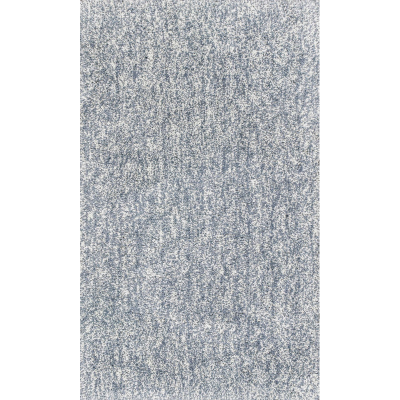6' Round Slate Heather Plain Indoor Area Rug, Rectangle 2' x 4'