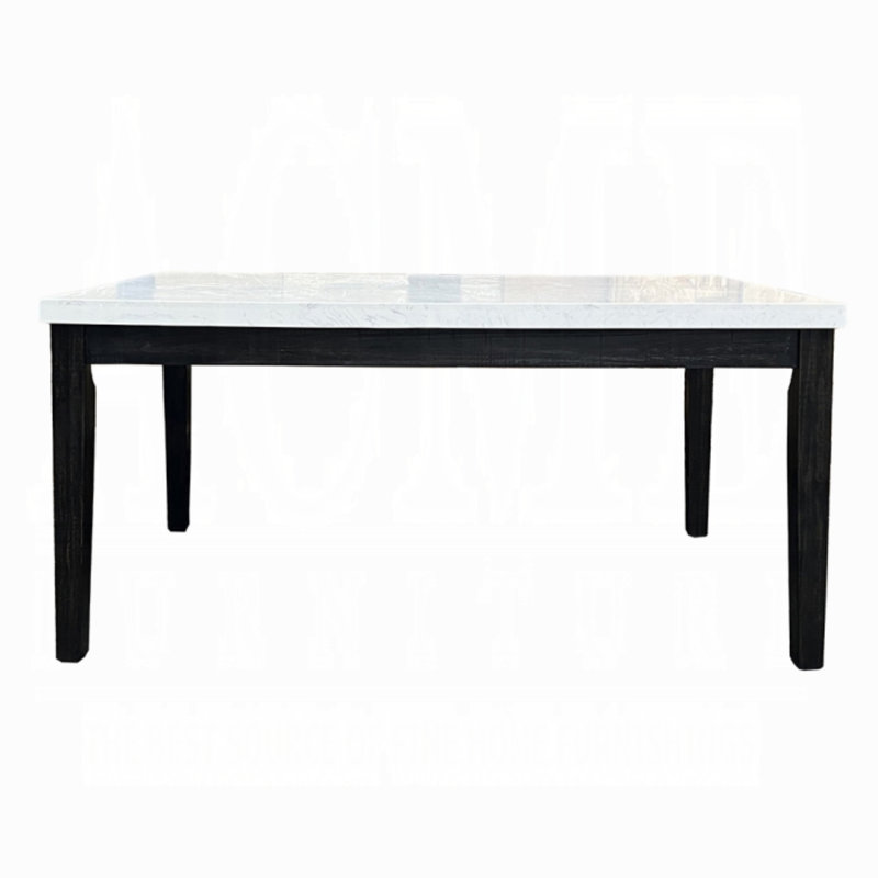 Corydon DINING TABLE, White, Brown