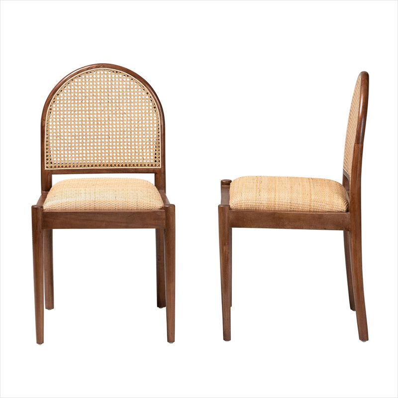 Ensemble de chaises de salle à manger modernes en bois d'acacia