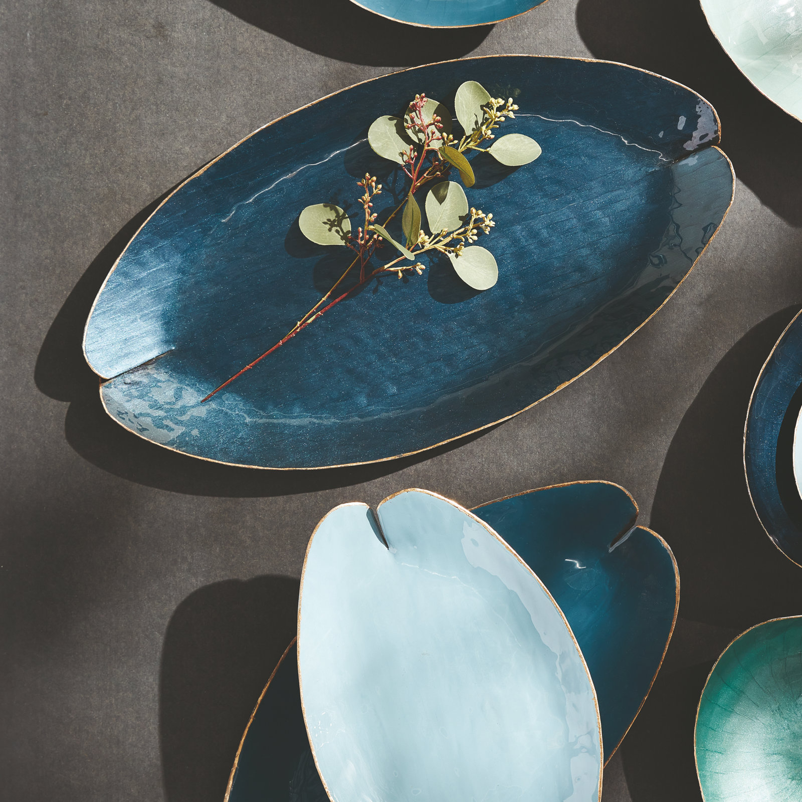 Gratton Decorative Tray, Blue