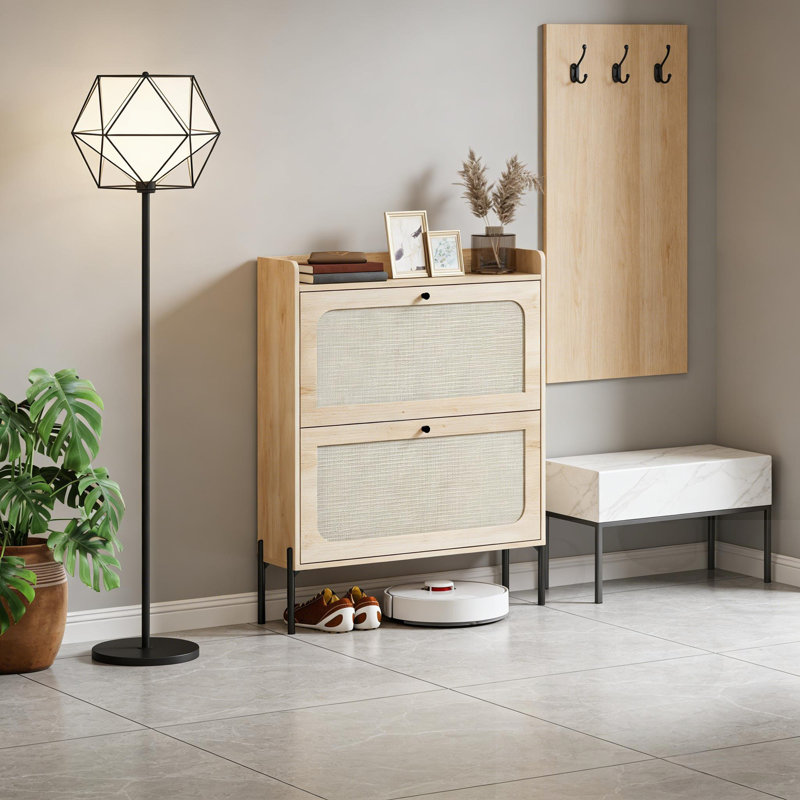 Shoe Storage Cabinet With Adjustable Shelves
