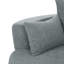 Fauteuil d'appoint pivotant à 360 ° avec 3 coussins amovibles-324015427