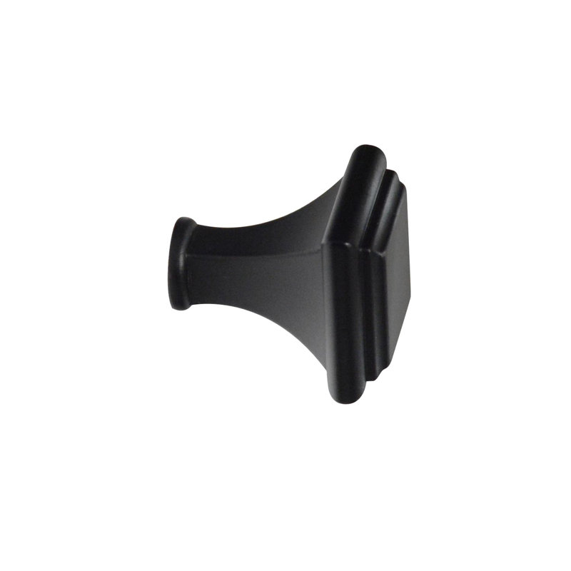 Manor Square Knob, Matte Black