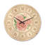 Horloge murale moderne en bois rose-63618669