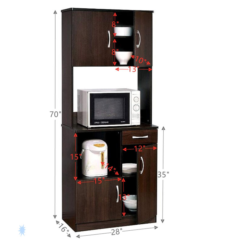 Armoire de cuisine Quintus en espresso