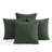 Decorative Compression Hunter Green Corduroy Square Throw Pillow Covers With Inserts-113417193