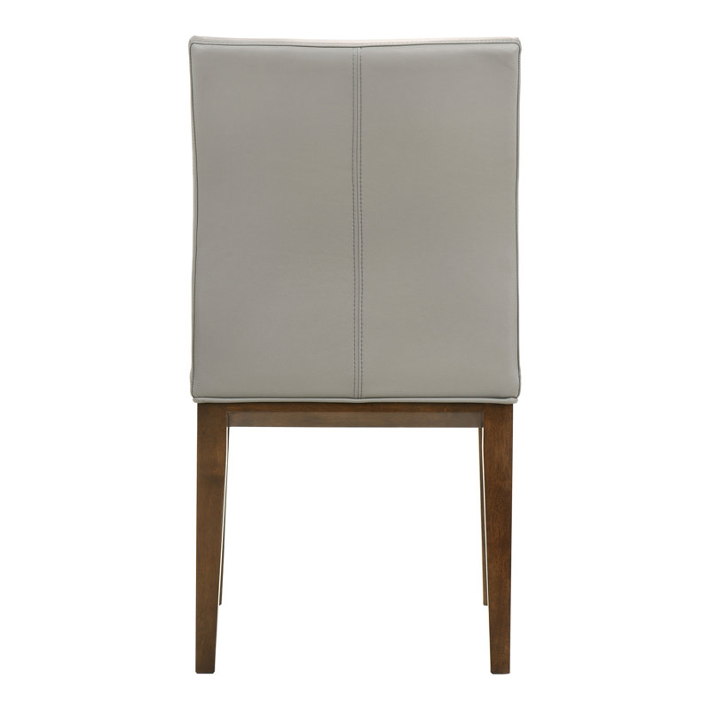 Arden Leather Dining Chair, Gray