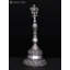 Cloche de chakra Vaishnava en laiton avec placage argent
