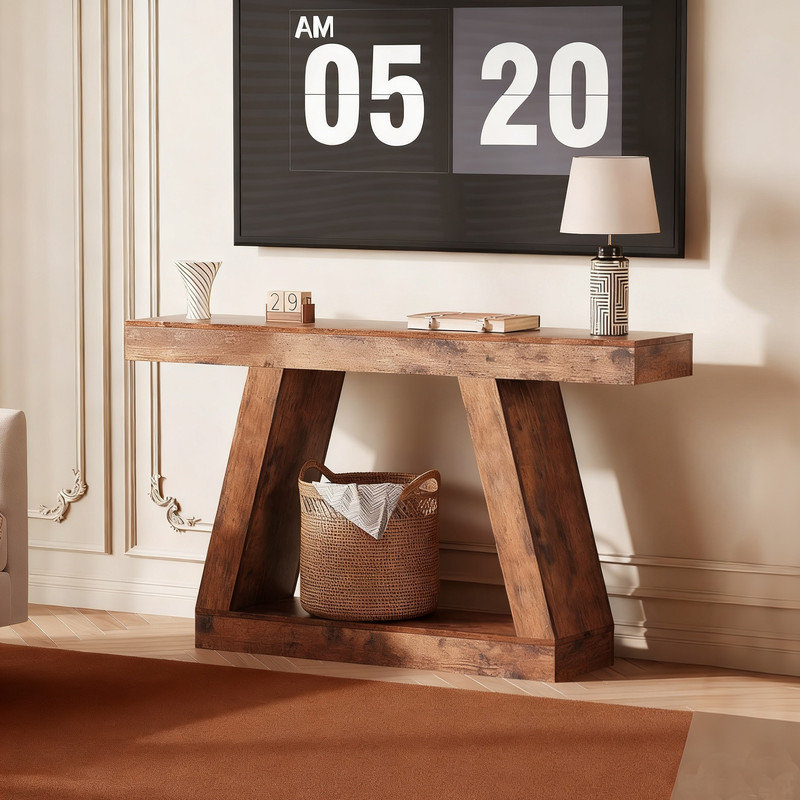 140cm Console Table, Brown