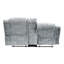 Console inclinable grise de 32,3 po Largeur de l'emballage et gris du revêtement, profondeur de 75,42 po, rembourrage, mouvement manuel