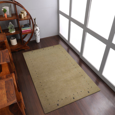 Tapis de couloir en laine nouée à la main Maggiemae