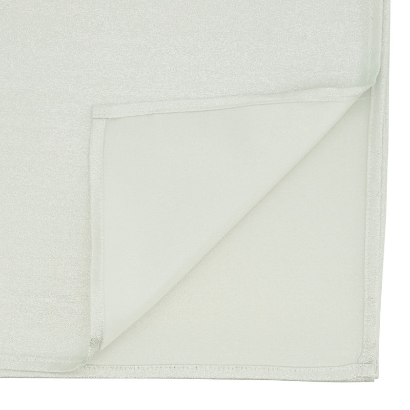 Silver Shimmering Polyester Table Runner, 18" x 54"