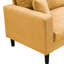 Deux pièces - velours côtelé orange pour la chambre à coucher, appartement confortable avec coussin éponge et cadre de bureau en bois, chambre à coucher 3 places + 2 douces-121051233