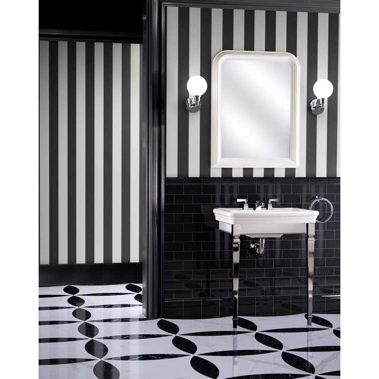 Duke Rectangular Console Bathroom Sink with Overflow