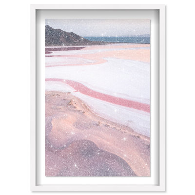 Blush Ocean Framed Graphic Art
