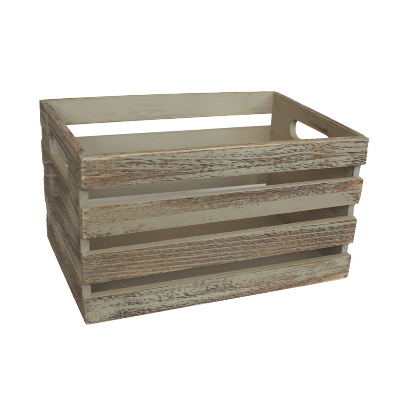 Schulen Solid Wood Storage Bin, 16cm H x 28cm W x 19cm D