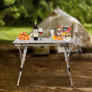 Table de camping familiale pliante portative Woods avec étui de transport