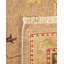 Tapis beige noué à la main de conception unique 9 pi 2 po x 12 pi Soua