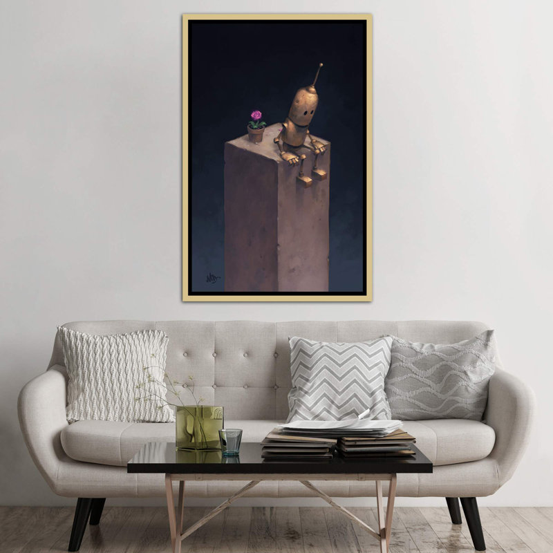 Décoration murale Royaume des enfants, H 60 po x l 40po x P 1,5 po, Toile encadrée d'or