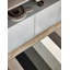 Molly Striped Area Rug in Mud/Black/Gray/Ivory