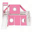 Lit mezzanine simple avec tente et tour