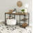 Rhem Industrial Solid Wood Desk With Shelves