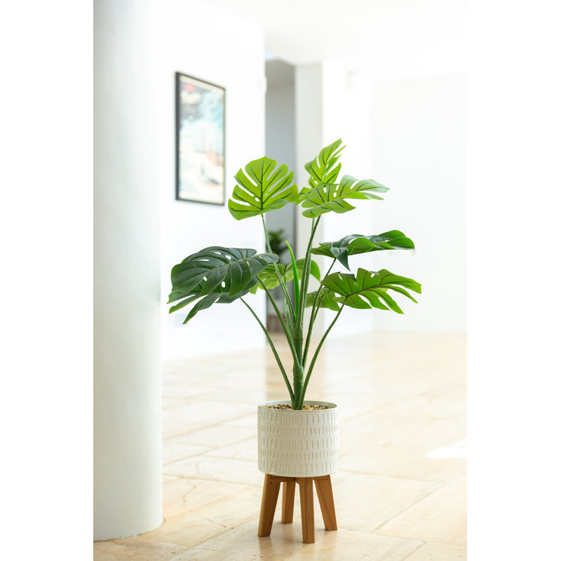 Arbre de Philodendron artificiel en pot 19,75 po Galles