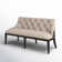 Jaclyn Linen Blend Upholstered Bench