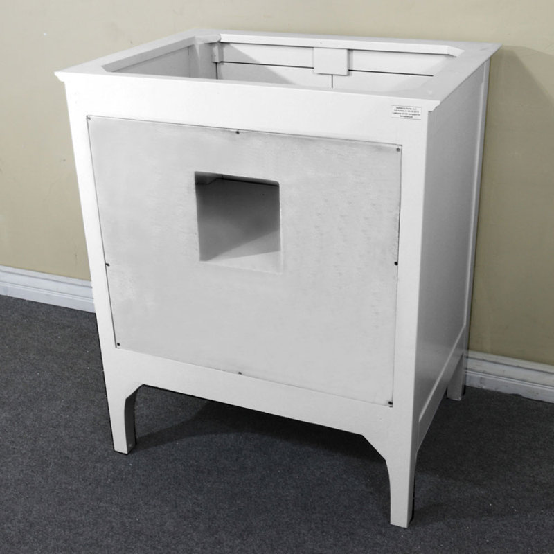 Base de meuble-lavabo simple 29 po seulement, Blanc