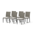 Layden Powder Coated Aluminum Outdoor Stacking Dining Side Chair with Sunbrella® Cushion