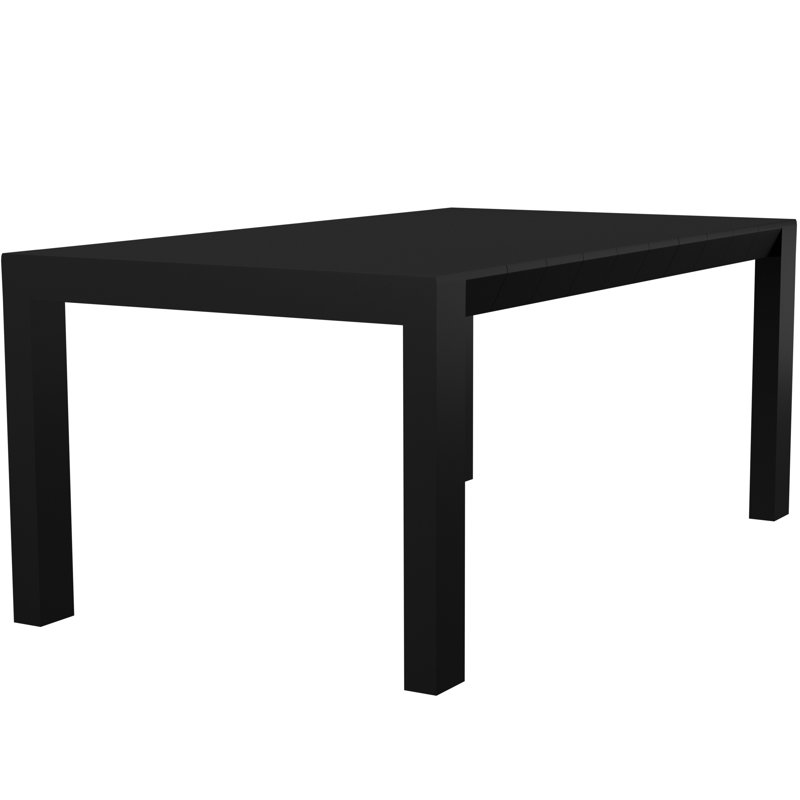 Table de salle à manger extensible Spector, Gris foncé, L 39 po x L 102 po x H 29,5 po