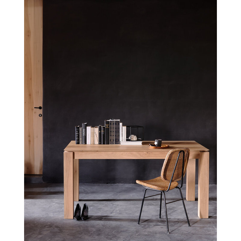 Slice Solid Oak Dining Table, 35.4" W x 86.6" L