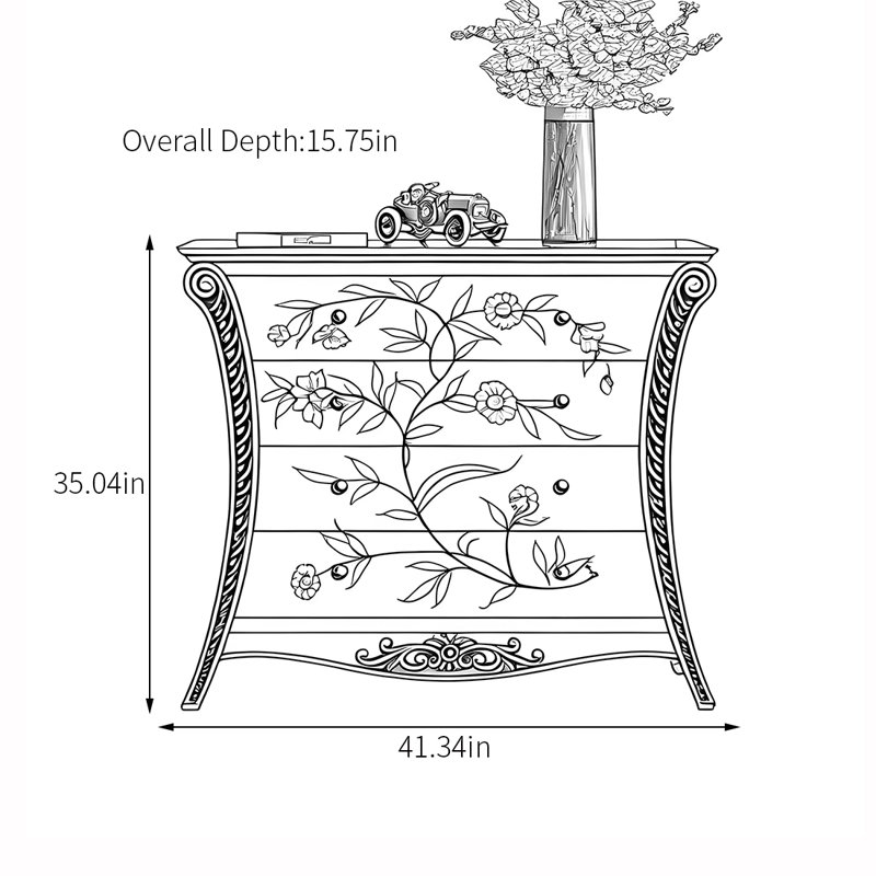 Armoire décorative de style champêtre