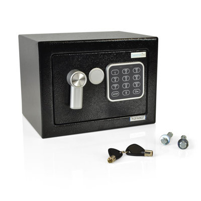 SereneLife Compact Electronic Security Safe with Key Lock