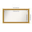 Townhouse Gold Non-Beveled Bathroom Wall Mirror-1016737334