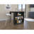 Tanna Kitchen Counter Dining Table ,Two Legs, Three Side Shelves-207268529