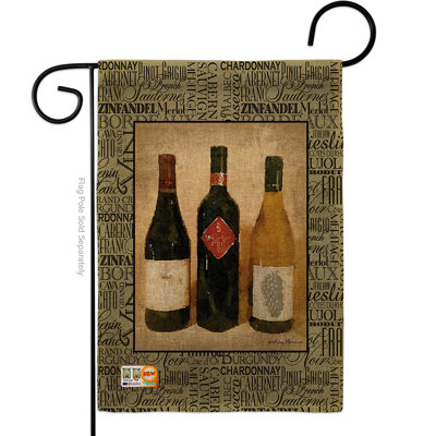 Double Sided 18.5'' H x 13'' W Burlap Flag Set