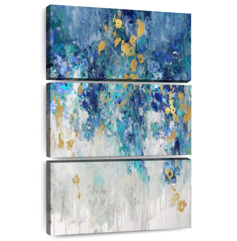 Avery Cascading Blues I, 50" H x 32" W