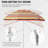 Machen 78'' Beach Umbrella