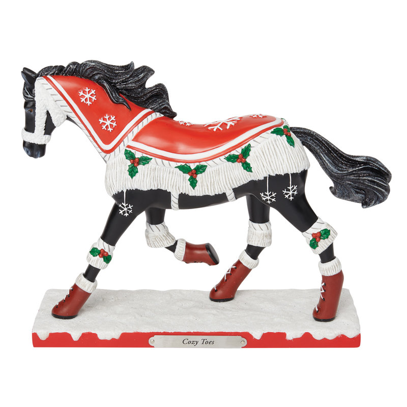 Figurine cheval de Noël Trail of Poneys Cozy Toes