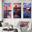 «San Francisco Golden Gate Dream», 3 pièces sur toile-946675417-946675414